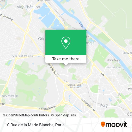 Mapa 10 Rue de la Marie Blanche
