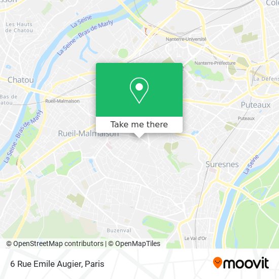 Mapa 6 Rue Emile Augier