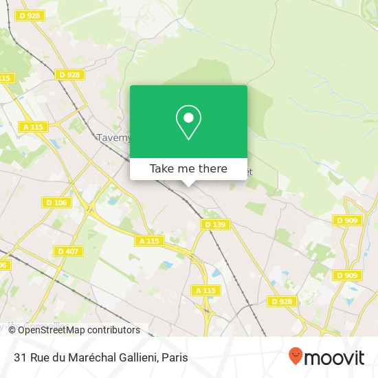 Mapa 31 Rue du Maréchal Gallieni