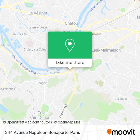 Mapa 344 Avenue Napoléon Bonaparte