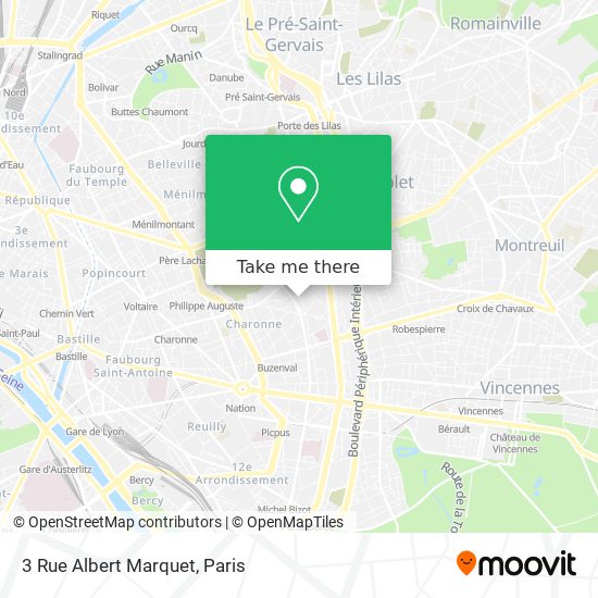 Mapa 3 Rue Albert Marquet