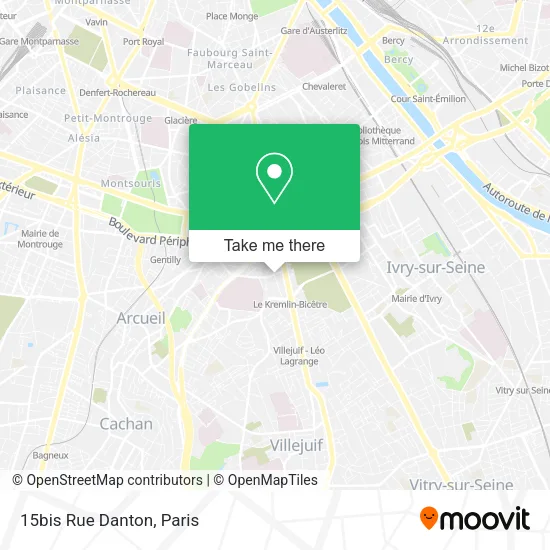 15bis Rue Danton map