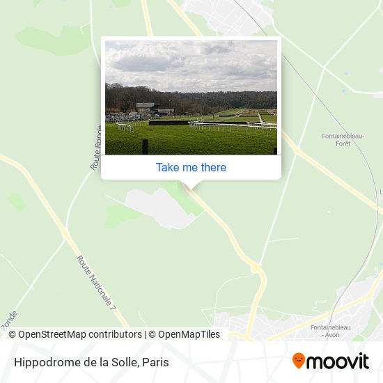 Mapa Hippodrome de la Solle