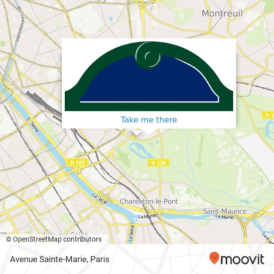 Avenue Sainte-Marie map