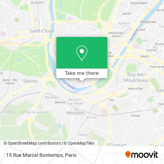 Mapa 15 Rue Marcel Bontemps