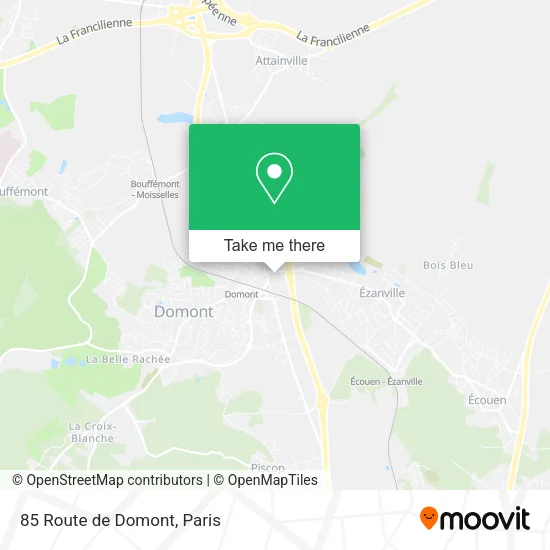 85 Route de Domont map