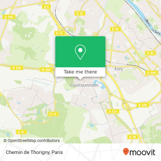 Chemin de Thorigny map