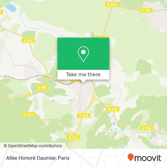 Mapa Allée Honoré Daumier