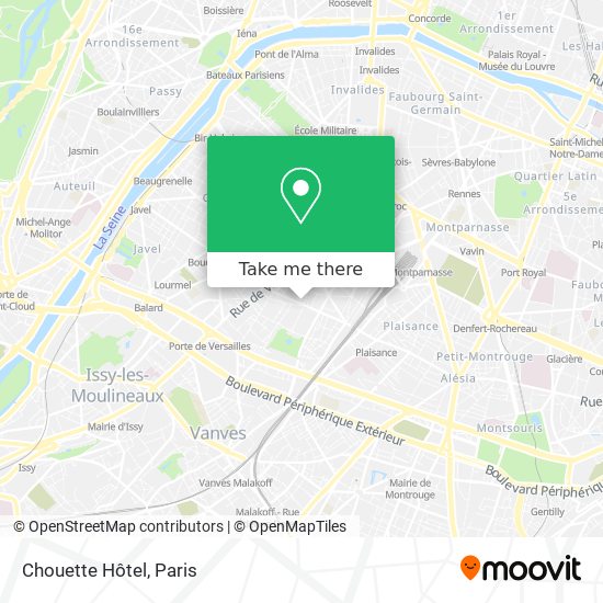 Chouette Hôtel map