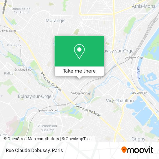 Mapa Rue Claude Debussy