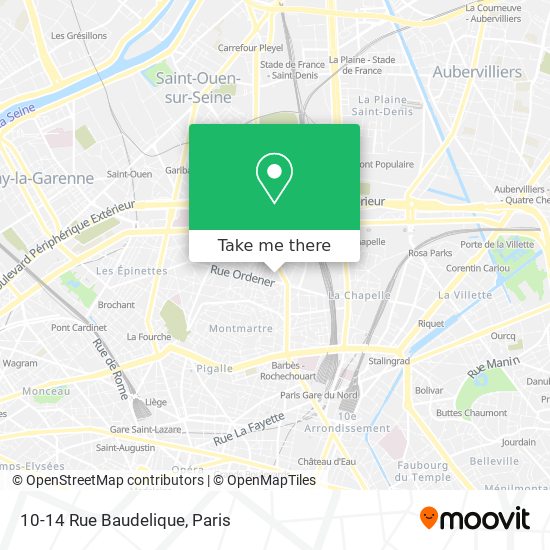 10-14 Rue Baudelique map