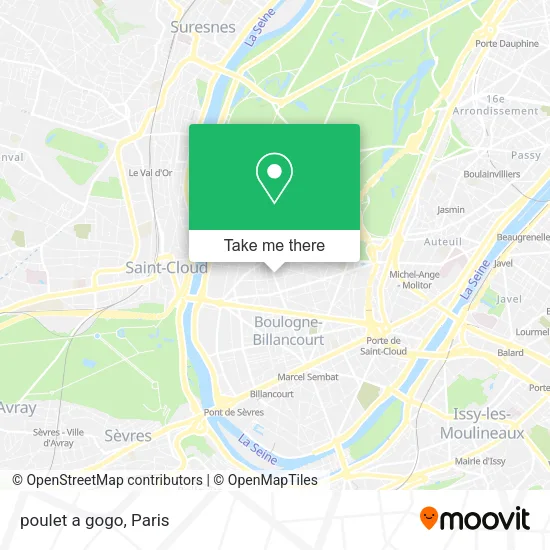 poulet a gogo map