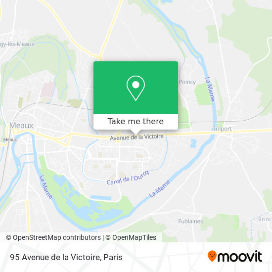 Mapa 95 Avenue de la Victoire