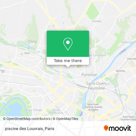 piscine des Louvrais map