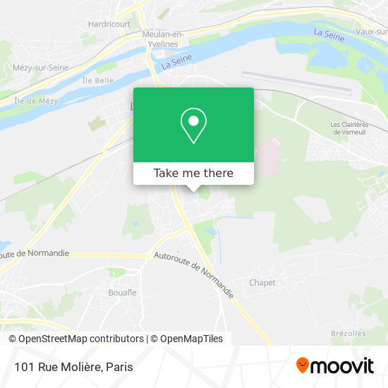 Mapa 101 Rue Molière