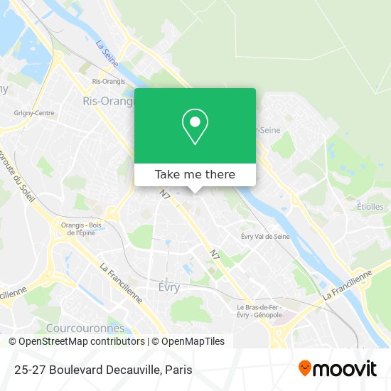 Mapa 25-27 Boulevard Decauville
