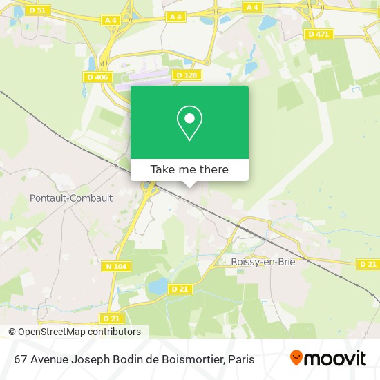 67 Avenue Joseph Bodin de Boismortier map