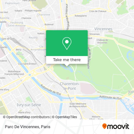 Mapa Parc De Vincennes