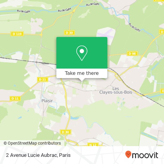 Mapa 2 Avenue Lucie Aubrac