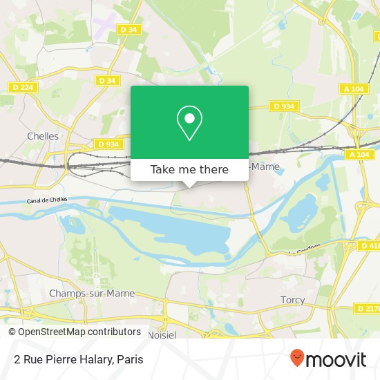 Mapa 2 Rue Pierre Halary