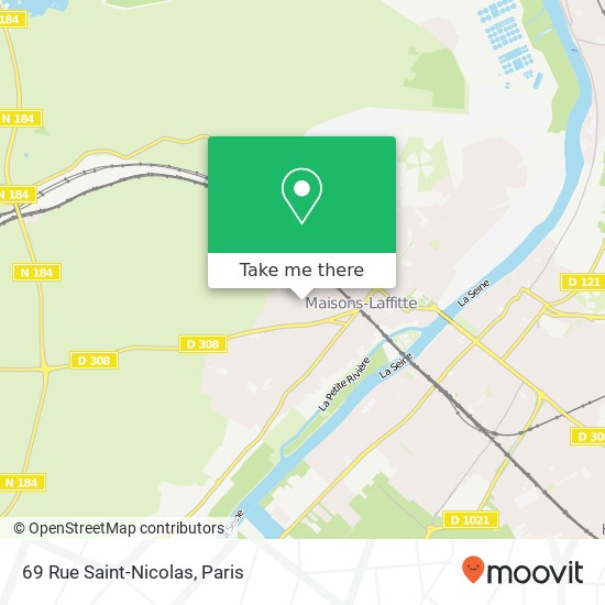 Mapa 69 Rue Saint-Nicolas