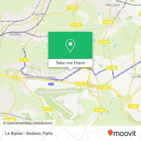 Le Biplan - Sodexo map