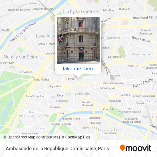 Mapa Ambassade de la République Dominicaine