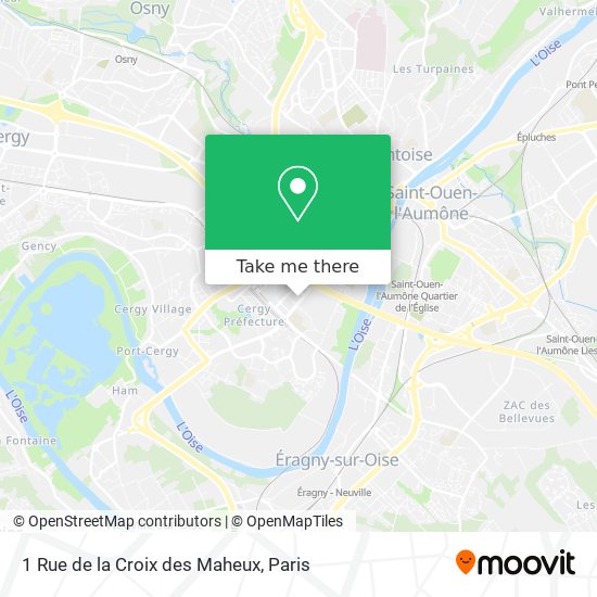 Mapa 1 Rue de la Croix des Maheux