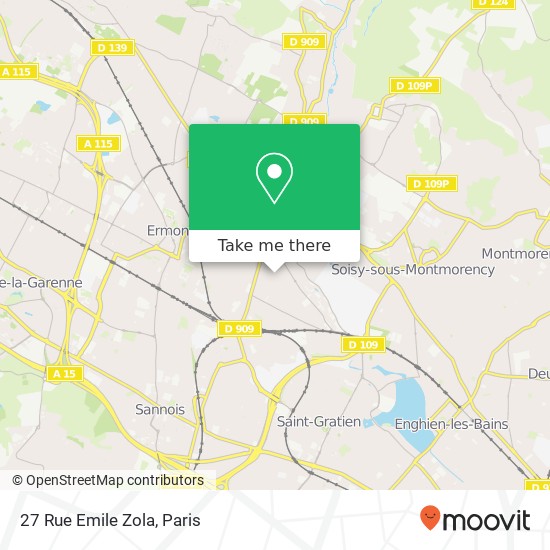 Mapa 27 Rue Emile Zola