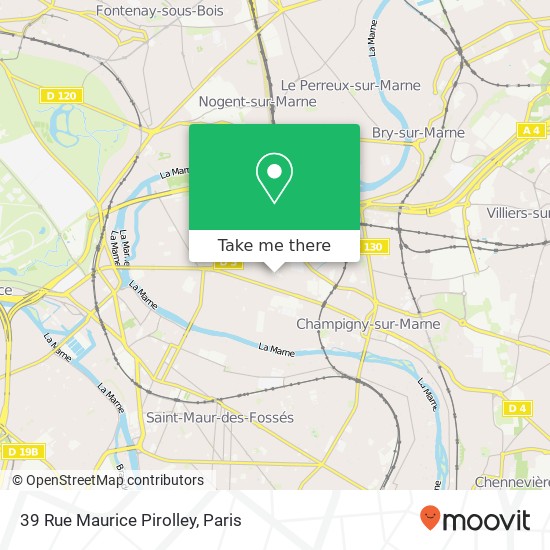 Mapa 39 Rue Maurice Pirolley