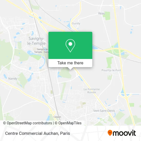 Centre Commercial Auchan map