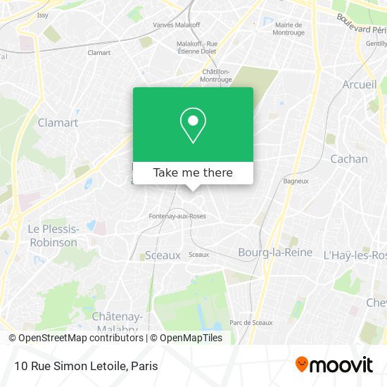 Mapa 10 Rue Simon Letoile