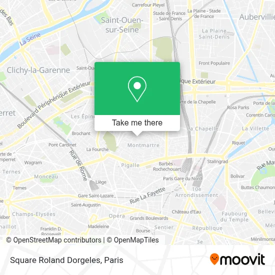 Square Roland Dorgeles map