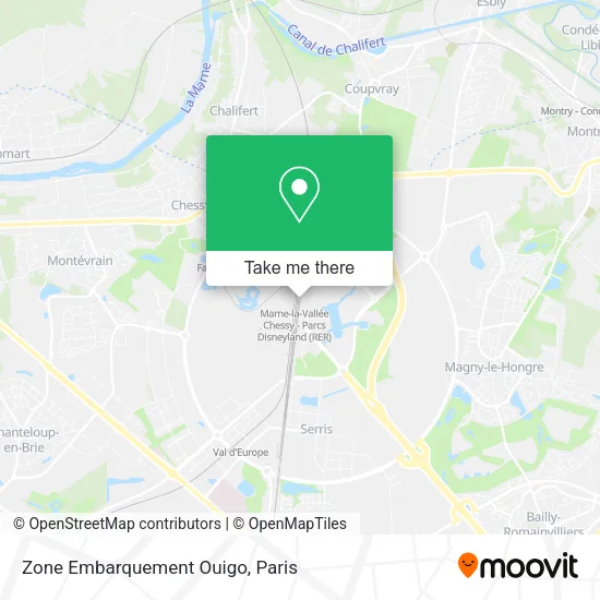 Zone Embarquement Ouigo map