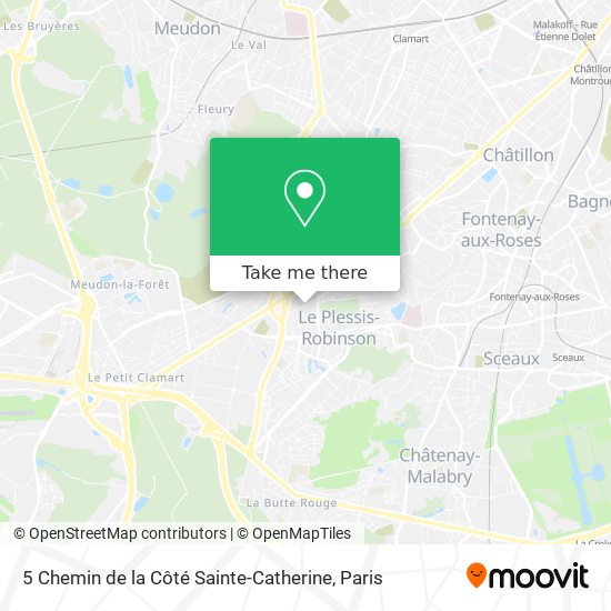 5 Chemin de la Côté Sainte-Catherine map