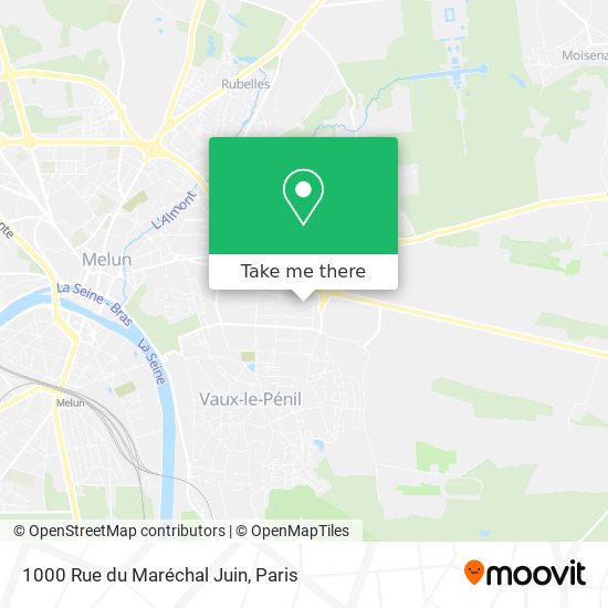 Mapa 1000 Rue du Maréchal Juin