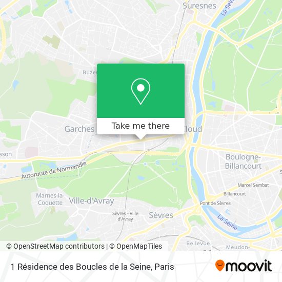 1 Résidence des Boucles de la Seine map