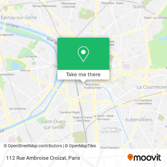 112 Rue Ambroise Croizat map