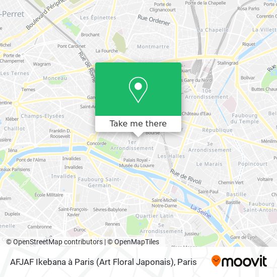 AFJAF Ikebana à Paris (Art Floral Japonais) map