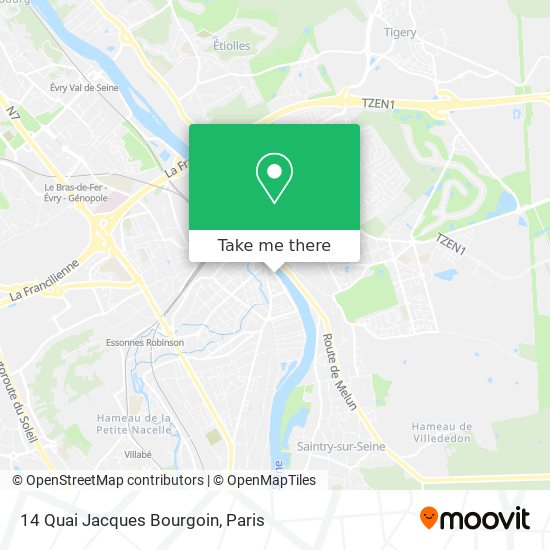 Mapa 14 Quai Jacques Bourgoin