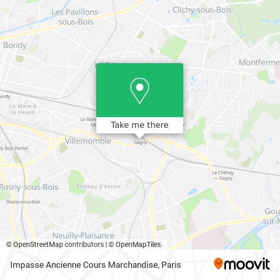 Mapa Impasse Ancienne Cours Marchandise