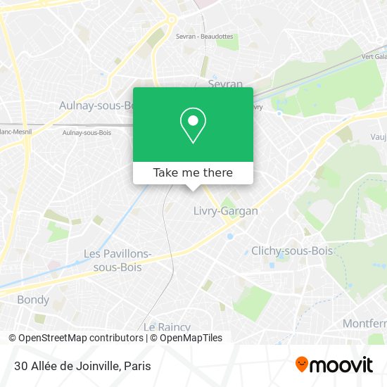 Mapa 30 Allée de Joinville