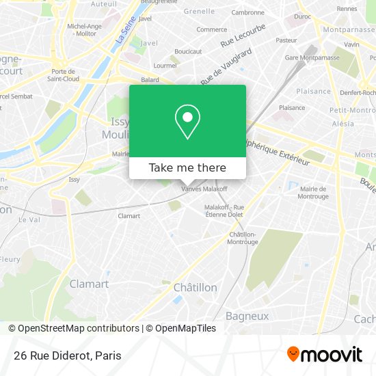 Mapa 26 Rue Diderot