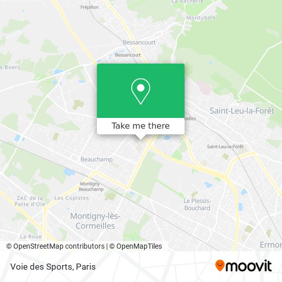 Mapa Voie des Sports