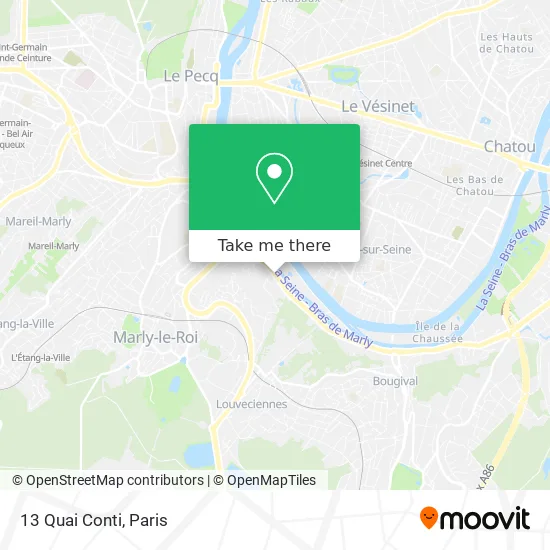 13 Quai Conti map
