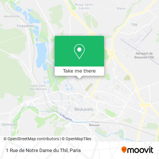 Mapa 1 Rue de Notre Dame du Thil