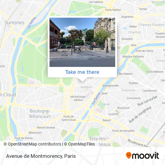 Avenue de Montmorency map