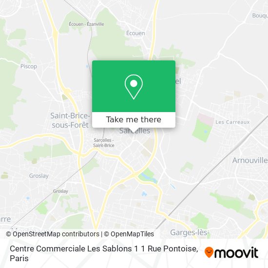 Centre Commerciale Les Sablons 1 1 Rue Pontoise map
