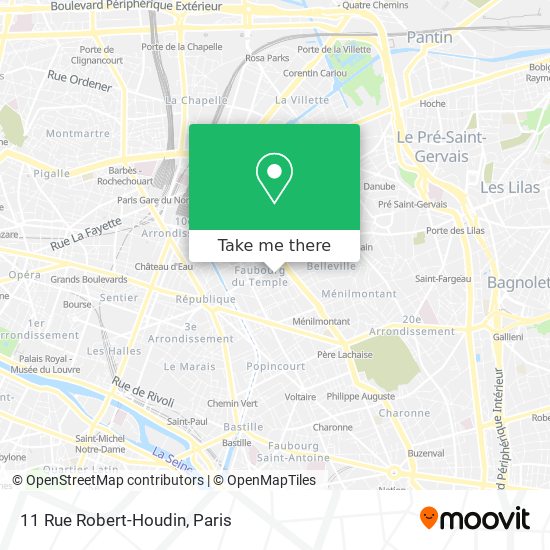 Mapa 11 Rue Robert-Houdin