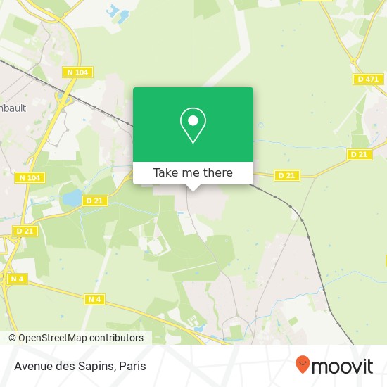 Avenue des Sapins map